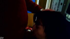 watching an old retro film with oral scenes from 2016