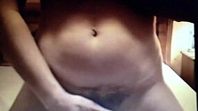 Brunette Amateur Masturbates Clit On Bed