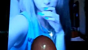 jerking off to beautiful cute girl