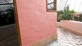 Quick Sauna Action with African Babe, So Wet