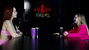 The neighbors complained about the noise while she talked in panties and came with the boss