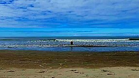 Housewife masturbates deliciously in public