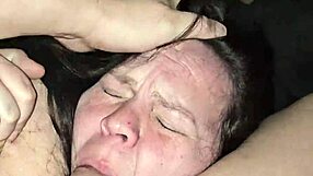 Milf Performs Deepthroat Blowjob While Playing With Tits