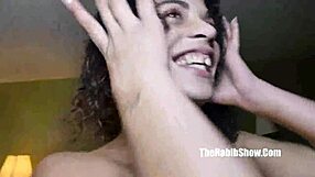 Phat Booty Ebony Slobbers On Big Cock In Ghetto Reality Porn With Nut Freak Pussy Head.