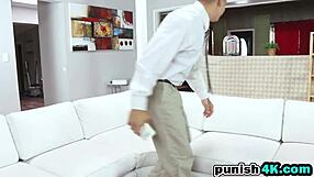 Blonde teen Ally Berry punished in garage