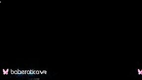 Solo Woman Isabela Chrystin Masturbates in VR with Tits and Stockings