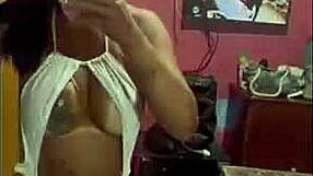 Brazilian transsexual strips cape on street