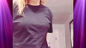 Girlfriend's Exotic Booty Shaking in Boyfriend's Clothes