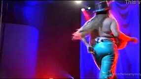 The bustiest stripper dancing with huge tits