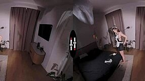 Dark Room VR: Brunette Cleans Up Cock with Blowjob