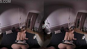 Dark Room VR: Brunette Cleans Up Cock with Blowjob