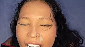 Milf dominated on rooftop, spanked, blowjob, facial, and golden shower