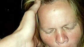 A quick blowjob from the MILF.