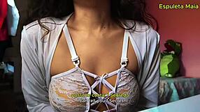 i'm sucking, smoking, and masturbating as a hot brunette in this solo session