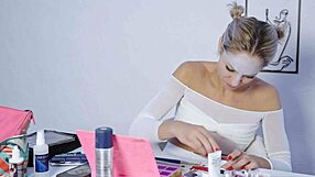 Pretty Blonde Miss Daisy Diamond Does Harley Quinn Makeup Tutorial for Halloween