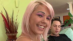 Tattoed Girl Riding Cock At Home!