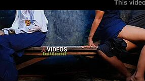 Wow! Indonesian Teen 18+ Joins Brother and Girlfriend for Hot Threesome After School