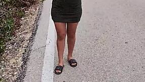 Why is that puta showing her ass and tits on the public Mexican road?