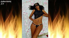 Jade, The Juicy Brazilian Slut With Curly Hair And Wet Tits, Close Up