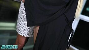 loira with giant ass fucking under moonlight, chubby latina slut with big pussy