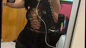 Brazilian transsexual strips cape on street