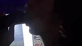 Brazilian transsexual strips cape on street