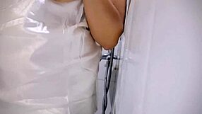 chubby latina masturbates, making her pussy wet intensely