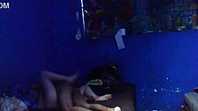 Blonde sneaks from party to fuck old neighbor with dirty talk and kissing