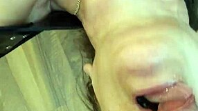 Housewife Swallows Cum While Buddy Fucks Her Ass