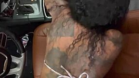 Ebony gay stud receives cum in mouth after intense blowjob and riding.