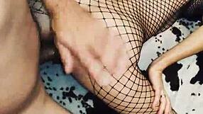 Graceful sex with his wife in beautiful erotic lingerie