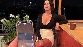 Controlling orgasms in Paris cafe and toilet.