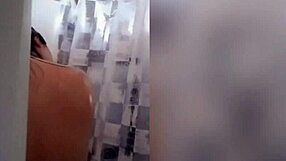 Cute Latina Teen With Tattoos Bathes In Shower, Showing Off Her Body On Webcam