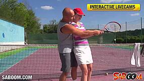 young euro redhead gets trained in outdoor fucking