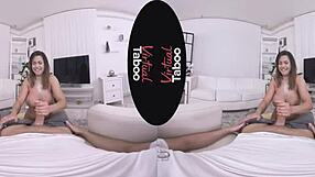 Virtual Taboo! Wanking Ass With Shaved Brunette!