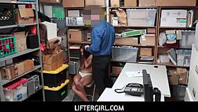 liftergirl esperanza del horno with tiny 18+ tits banged for shop theft