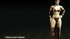 Metro Last Light - Redhead Whore Undresses, Revealing Big Tits and Ass