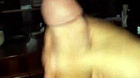 stroking my cock while watching hot transsexual cumshot