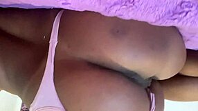 Naughty latina girl wants to show her pussy in public lingerie