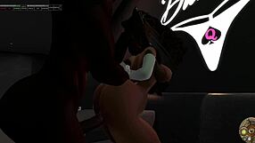 Second Life Black Man Fucks Asian Woman On A Couch