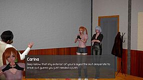 Blonde says, 'let's play the headmaster's fantasy'