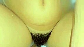 tanned stepsister sits on my lap in a really hot way