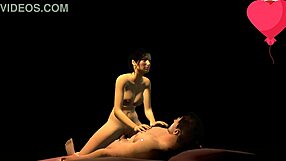 Look at the girl riding on that cock, having intense sex