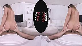 Virtual Taboo! Wanking Ass With Shaved Brunette!