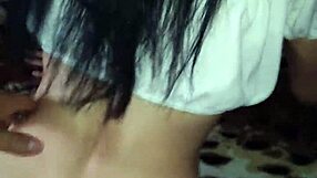 amateur couple's close-up sex with milf