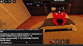 black puta diabla licks her master's cock bent over