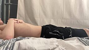 this cute 19-year-old blonde college girl gives an epic blowjob to her roommate.