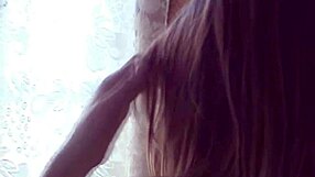 katrina wets her pussy in kitchen