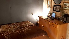 Watch this milf masturbate passionately at home!