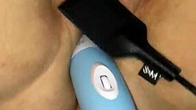 Fat BBW gets her cunt tormented with insertion